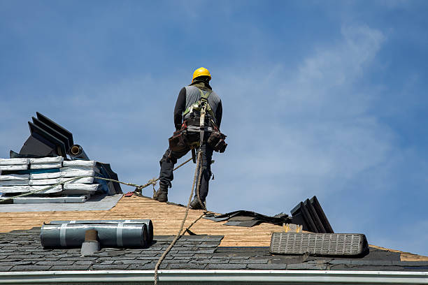 Professional Roofing technician working in Alverton, PA